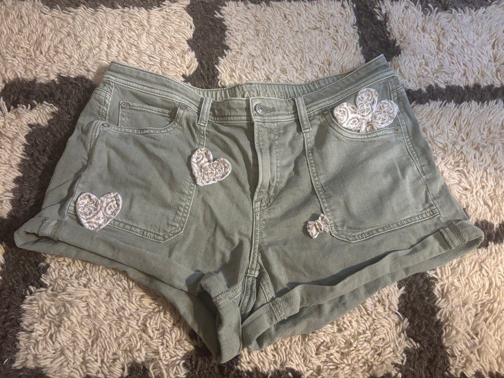 Super comfy upcycled shorts size 10