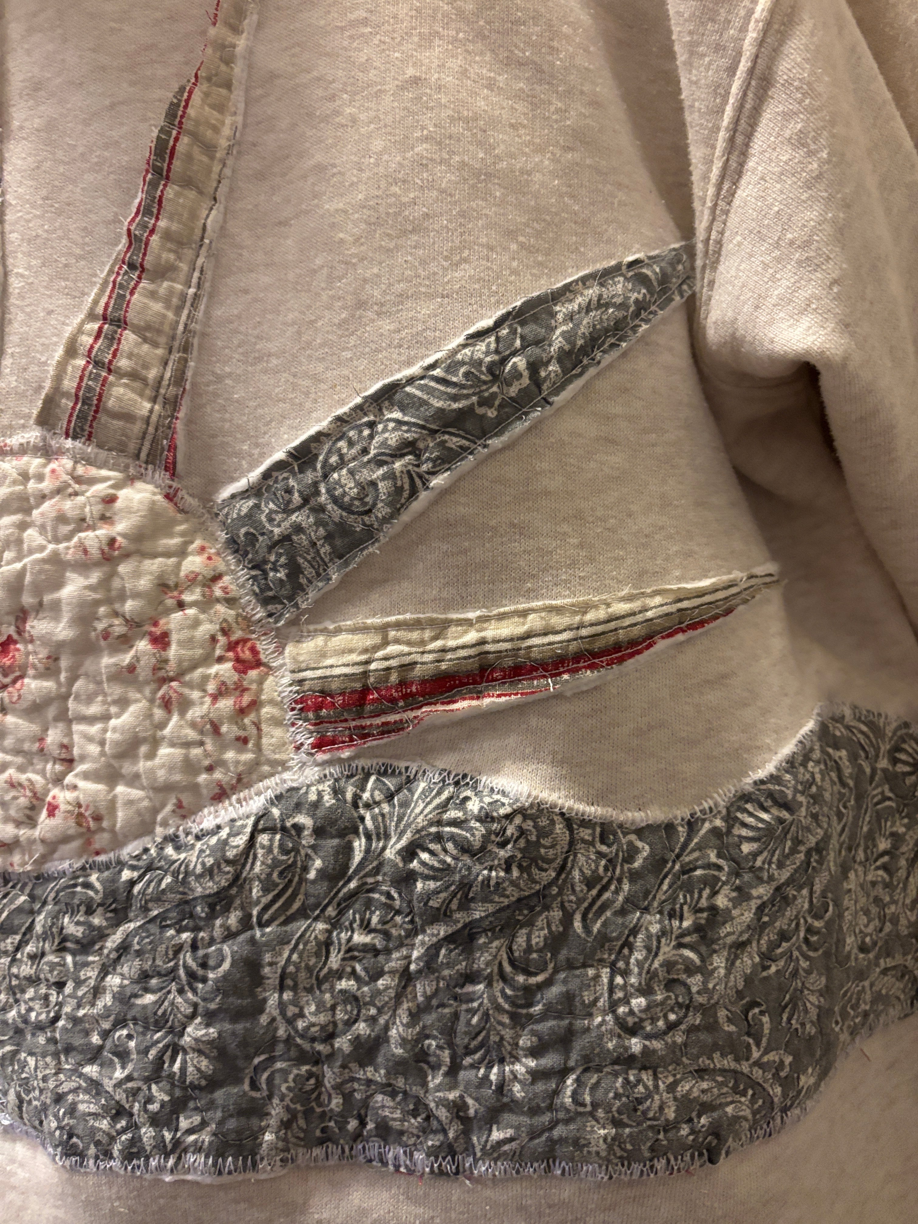 Upcycled coastal hoodie Size Medium