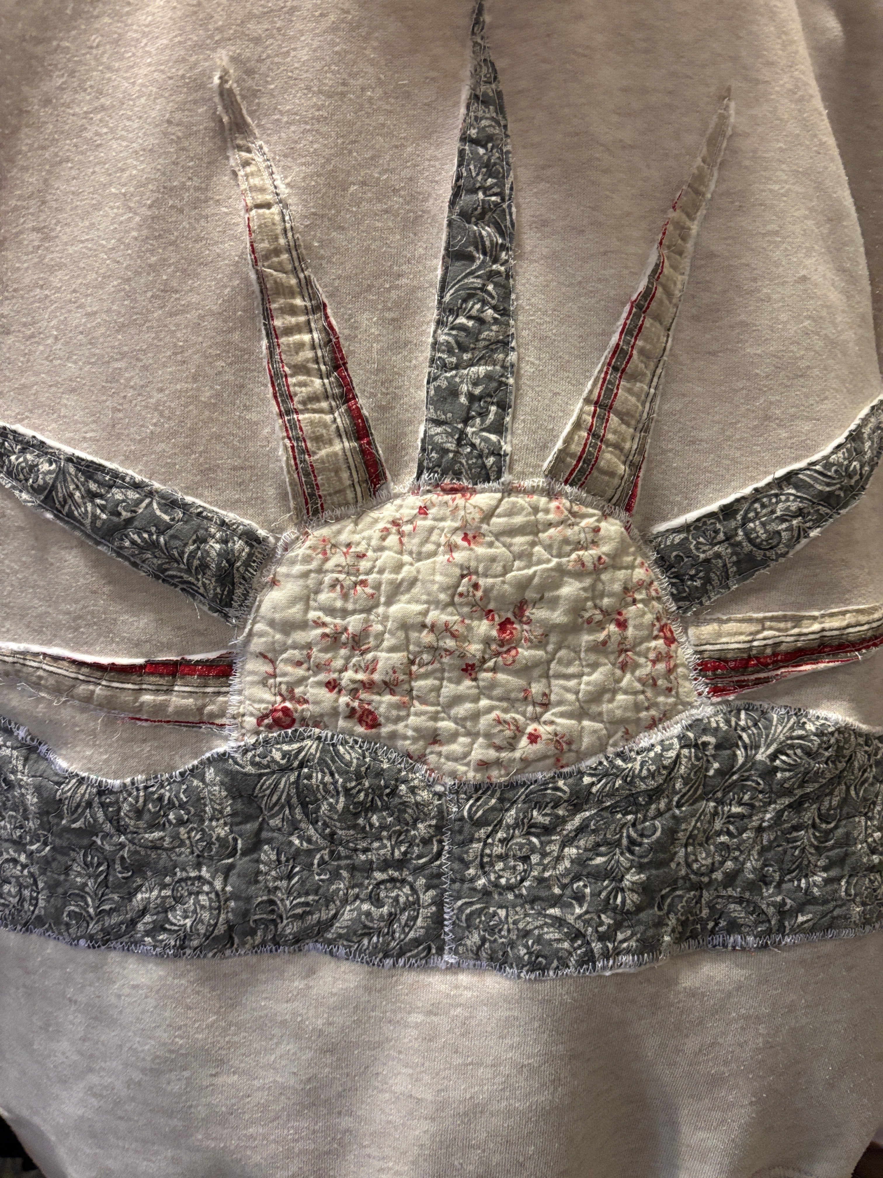 Upcycled coastal hoodie Size Medium
