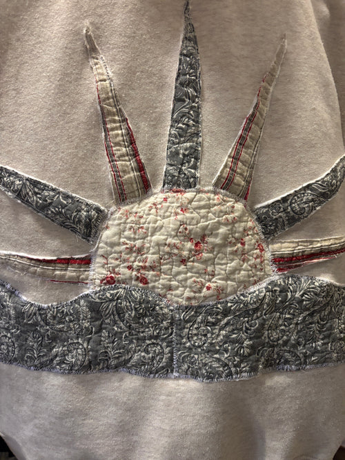 Upcycled coastal hoodie Size Medium