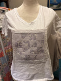 Beautiful Upcycled patchwork quilted design Size Large