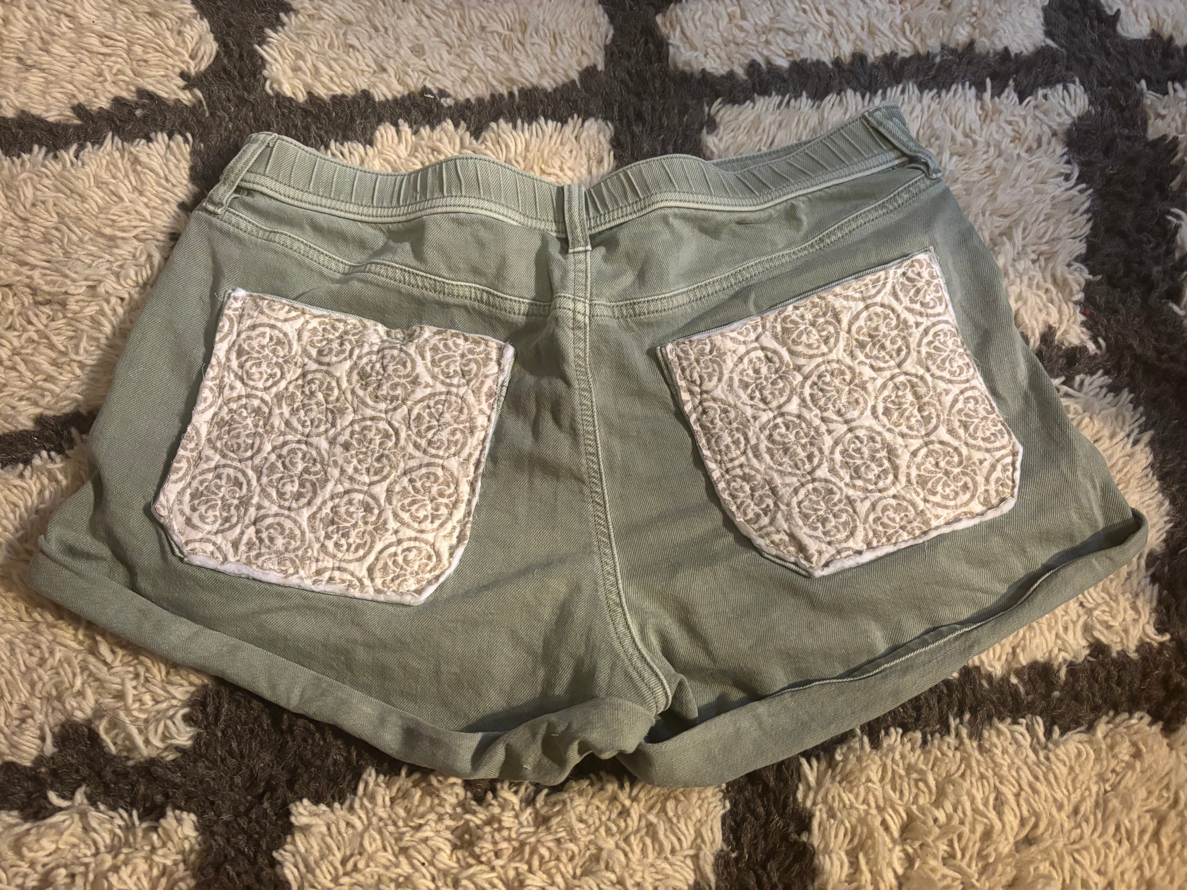 Super comfy upcycled shorts size 10